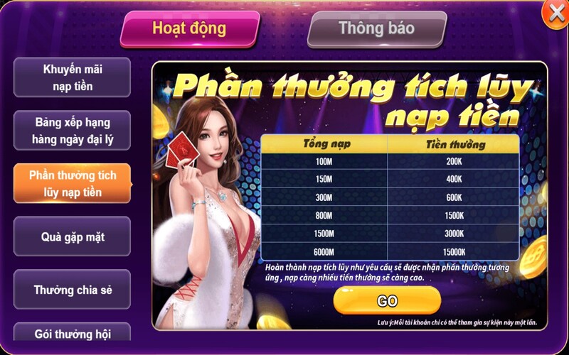 Ưu đãi nạp tiền hấp dẫn tại VB777