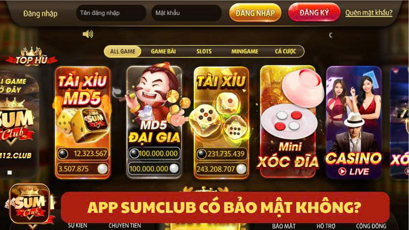 App Sumclub có bảo mật không