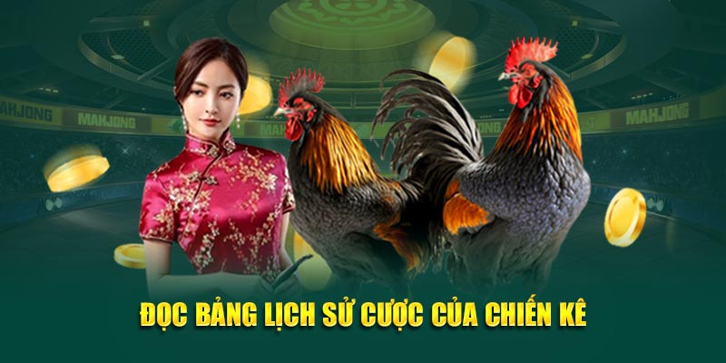 Đọc bảng lịch sử cược của chiến kê