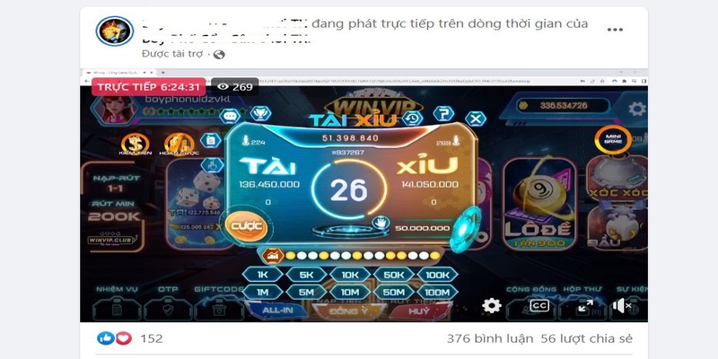 Những nền tảng phát sóng tài xỉu livestream hiện nay