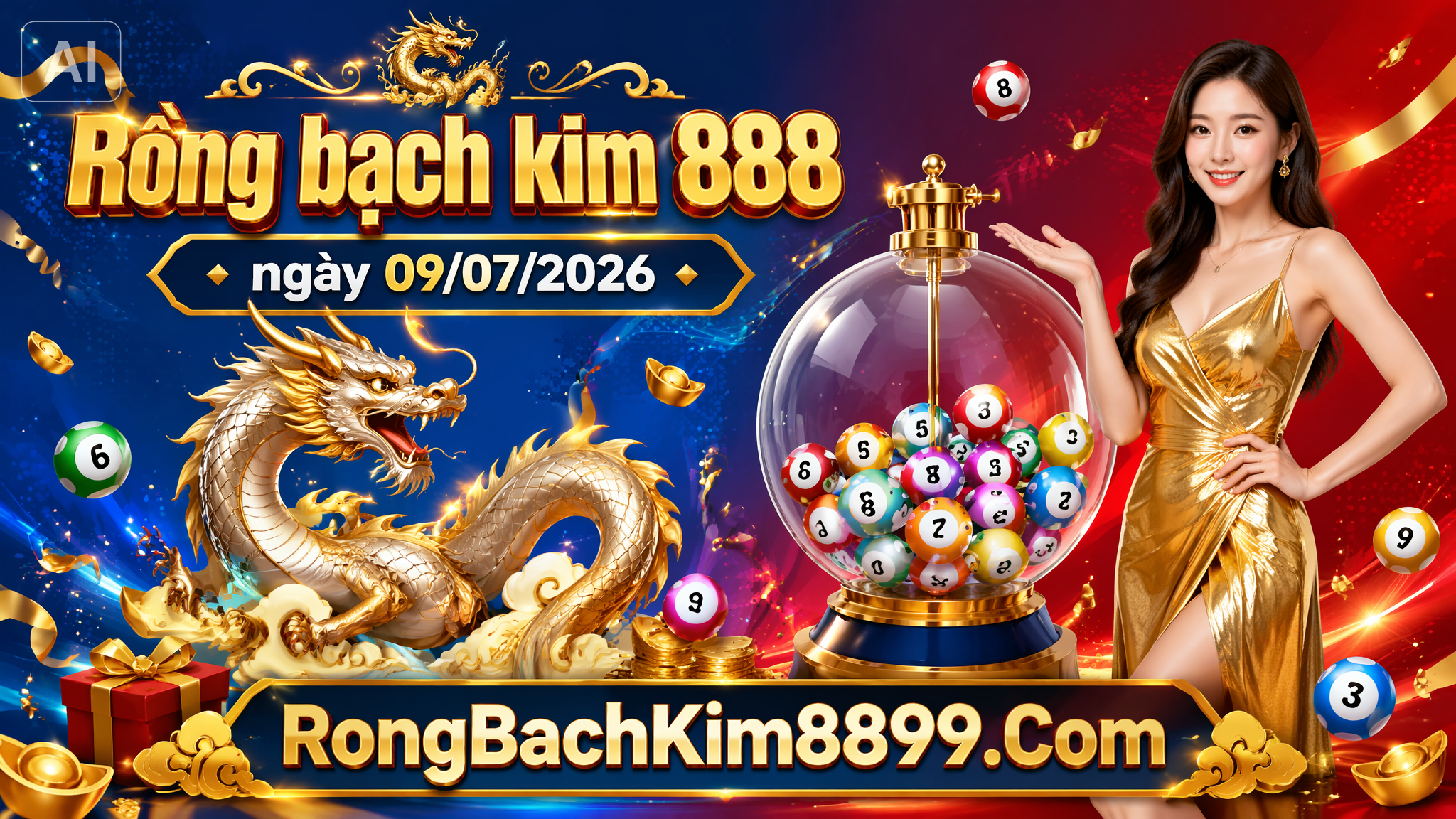 Rồng Bạch Kim 888 Ngày 09/07/2026