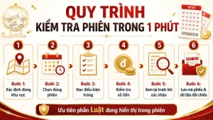Quy trình kiểm tra một phiên xổ số trực tuyến trong một phút Quy trình kiểm tra một phiên xổ số trực tuyến trong một phút